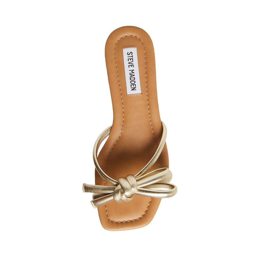 Sandalias de Diapositivas Steve Madden Maura Mujer Doradas | ES WY964E